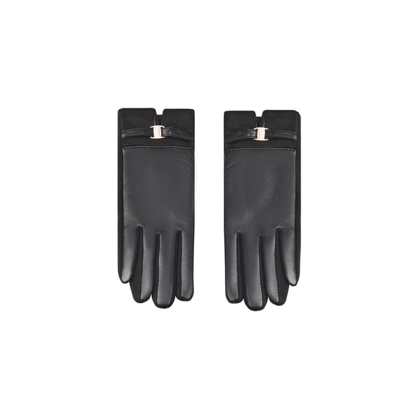 1 Pair Simple  Elegant Solid Color PU Women's Gloves