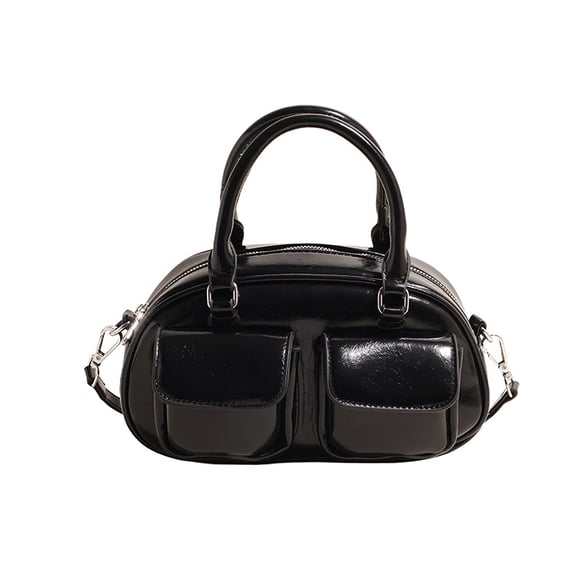 1 Stück Simple Series Lässige einfarbige PU-Damenhandtaschen 2