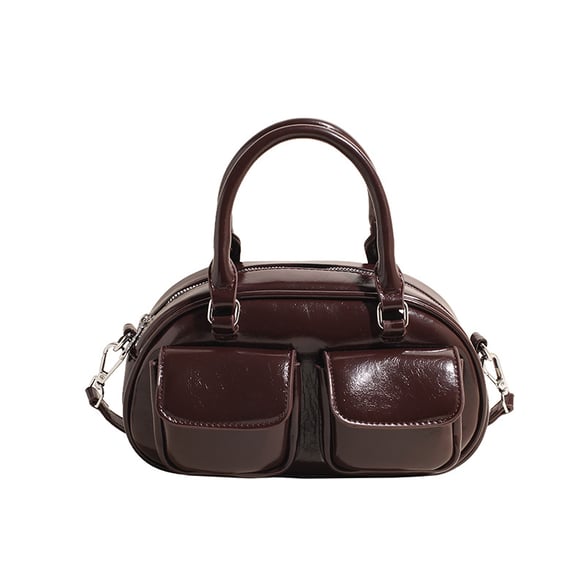 1 Stück Simple Series Lässige einfarbige PU-Damenhandtaschen