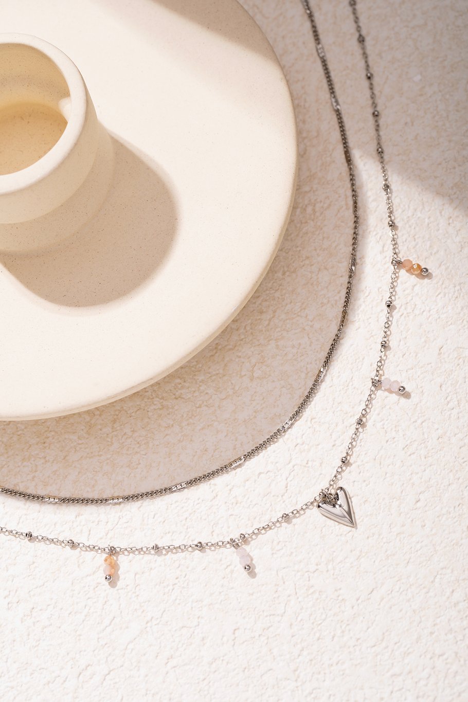 Double love Necklaces - Gold color Picture7