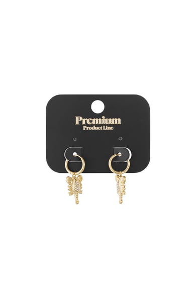 304S.steel Tropfen Ohrringe Tier Casual Täglichen Einfache Serie frauen schmuck h5 Bild3