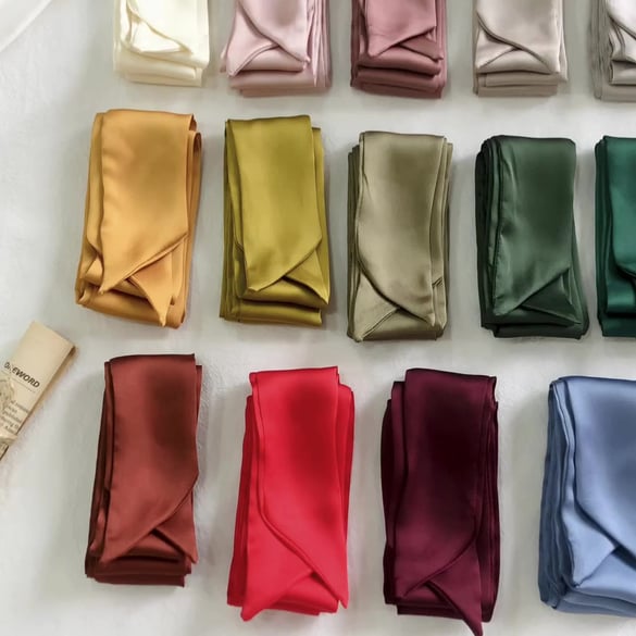 1 Piece Classic Solid Color Polyester Women's Bandana 2