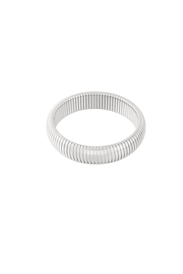 Edelstahl-Armreifen, 15 mm, geometrisch, lässig, alltagstauglich, einfache Serie, Damenschmuck