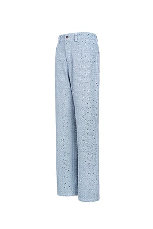 Denim Jeans with Sequins - Light Blue  h5 Picture2