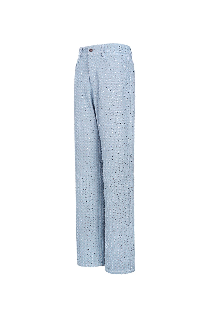 Denim Jeans with Sequins - Light Blue  Picture2