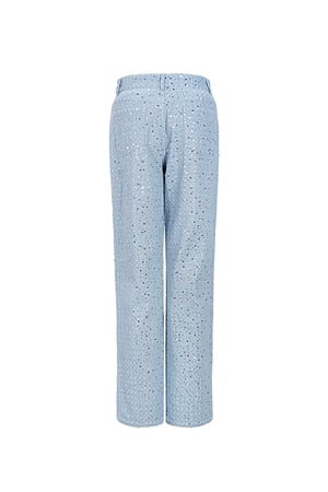 Denim Jeans with Sequins - Light Blue  h5 Picture3