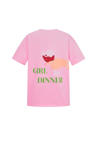 T-Shirt Mädchen Abendessen - Rosa h5 Bild3