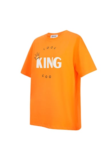 T-Shirt „Looking Good“ – Orange h5 Bild6