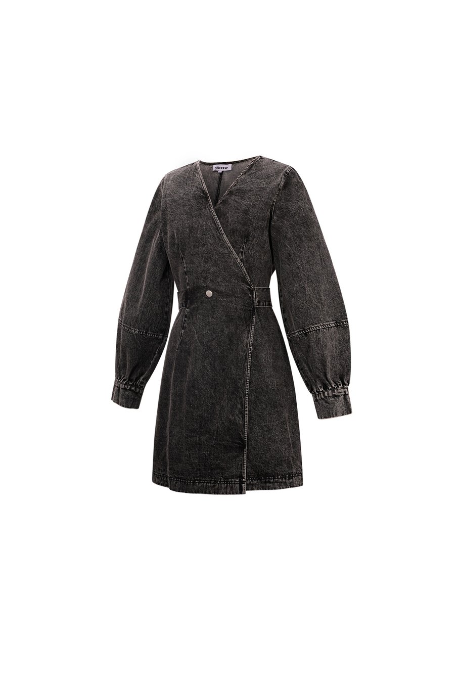Denim wrap dress - Black h5Picture4
