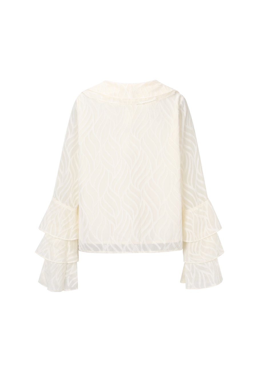 Co-ord Set White Leaves - Long Sleeve Tops h5Picture3