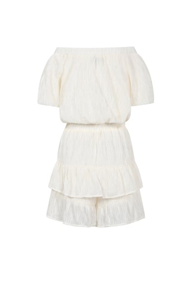 Polyester fiber (polyester) Bodysuits Solid color Casual Spring/Summer Ruffle edge Clothes h5 Picture3
