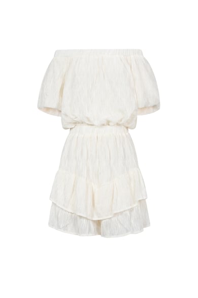 Polyester fiber (polyester) Bodysuits Solid color Casual Spring/Summer Ruffle edge Clothes h5 