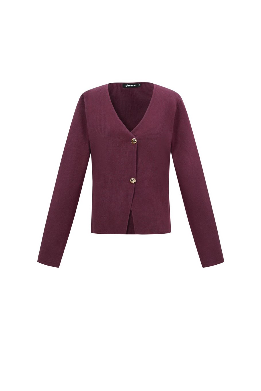 Eine symmetrische Strickjacke 