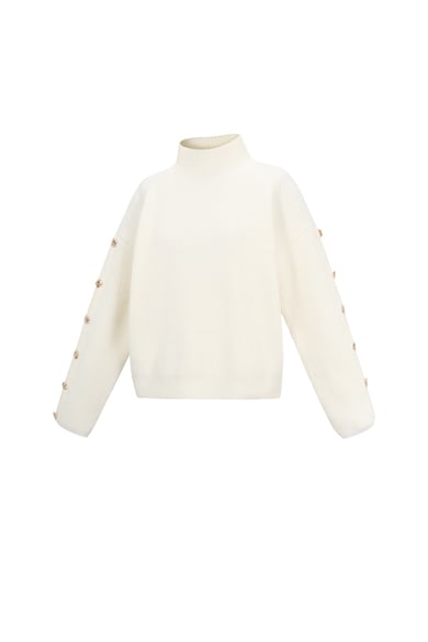 Polyestervezel (polyester) Gebreide truien Effen kleur Casual Herfst/Winterkleding h5 Afbeelding2