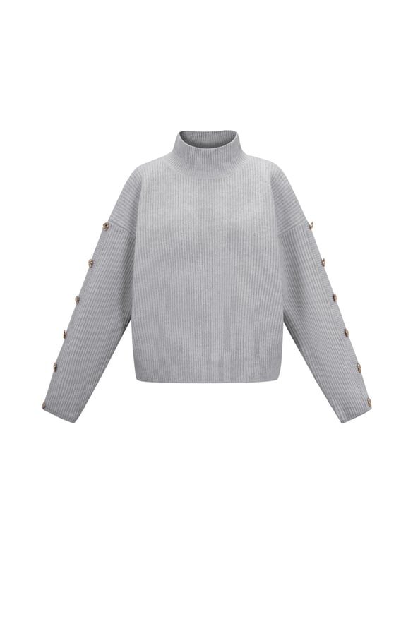 Pulls en tricot en fibre de polyester (polyester) Couleur unie Vêtements décontractés d&#39;automne/hiver 2