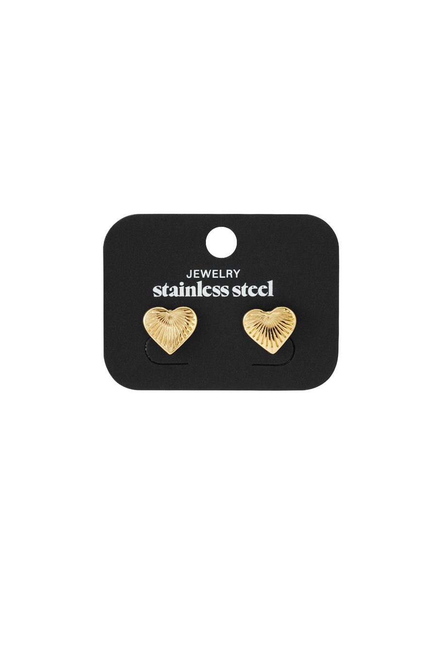 Stainless Steel Stud Earrings Heart Daily Daily Simple Series Women's jewelry Picture3