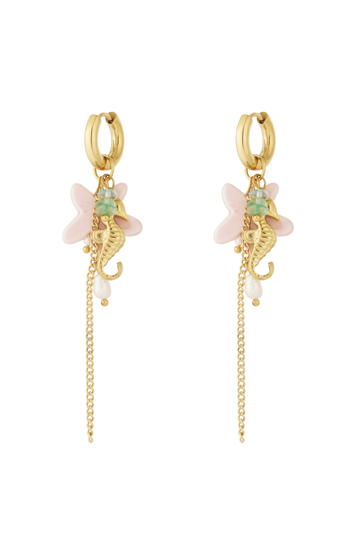 Summer seahorse earrings