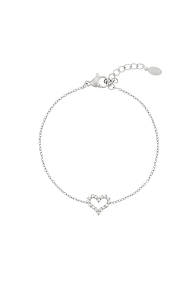 Rhinestones heart Bracelet h5 