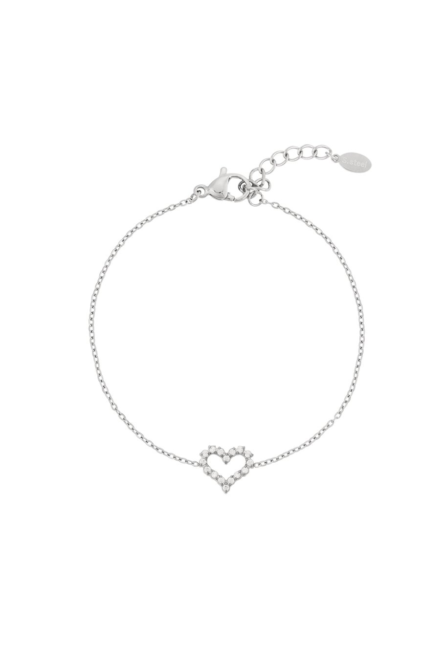 Rhinestones heart Bracelet 