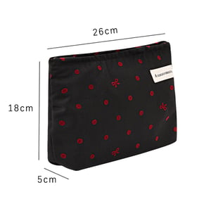 1 Piece Fashionable Series Sweet Dots Color Contrast Design High-capacity Women's Cosmetic Bags h5 Picture8