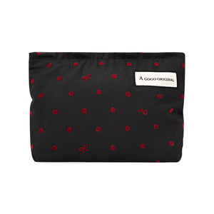 1 Piece Fashionable Series Sweet Dots Color Contrast Design High-capacity Women's Cosmetic Bags h5 