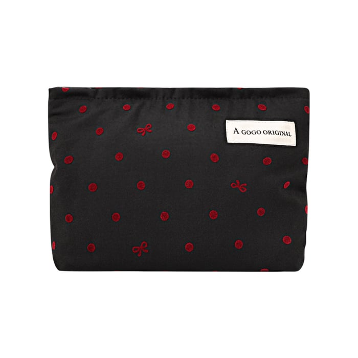 1 Piece Fashionable Series Sweet Dots Color Contrast Design High-capacity Women's Cosmetic Bags 