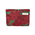 rosso & verde / 1 pezzo Vintage Series Retro Flower Contrast Color Tridimensionale Borse cosmetiche da donna Immagine2