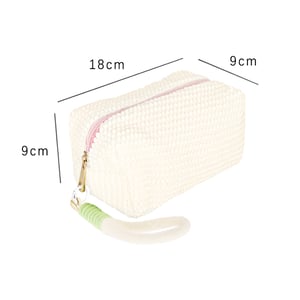 1 Piece Modern Series Daily Plaid Fluffy High-capacity Lightweight Portable Women's Cosmetic Bags h5 Picture6