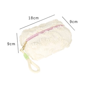 1 trousse de toilette pour femme, légère et durable, en forme de cœur, série romantique h5 Image5