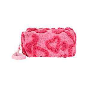 1 Piece Romantic Series Sweet Heart Fluffy Lightweight Durable Women's Cosmetic Bags h5 