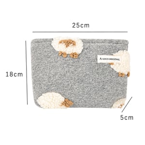 1 Piece Romantic Series Trendy Three-dimensional Sheep Fluffy Women's Cosmetic Bags h5 Picture4