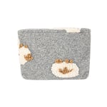 Grey / 1 Piece Romantic Series Trendy Three-dimensional Sheep Fluffy Women's Cosmetic Bags 