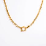 Gold color / 1 Piece Simple Series Daily Stainless Steel Gold Color DIY Women's Chain Necklaces Picture12