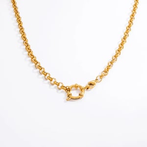 1 Piece Simple Series Daily Stainless Steel Gold Color DIY Women's Chain Necklaces h5 