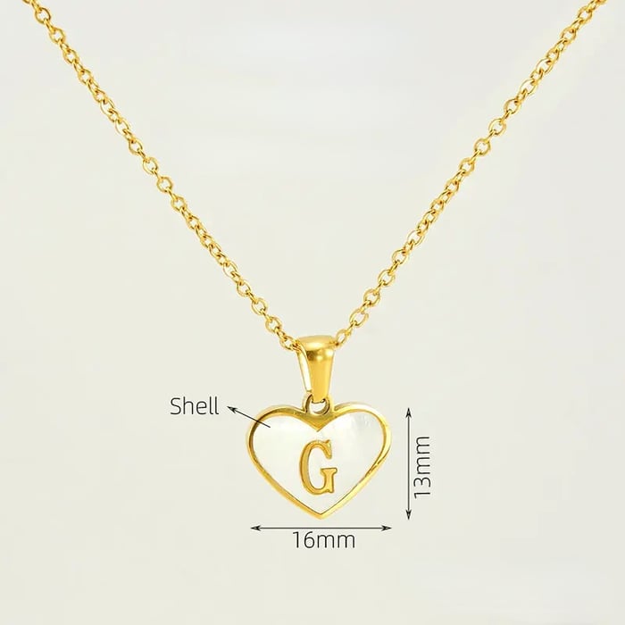 1 Piece Classic Series Elegant Daily Letter G Stainless Steel Gold Color Women's Pendant Necklaces 