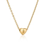 Gold color / 1 Piece Simple Series Daily Letter B Women's Pendant Necklaces Picture28