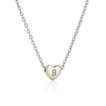 Silver color / 1 Piece Simple Series Daily Letter B Women's Pendant Necklaces Picture2