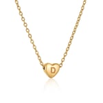 Gold color / 1 Piece Simple Series Daily Letter D Women's Pendant Necklaces Picture30