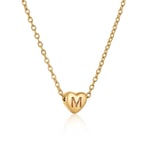 Gold color / 1 Piece Simple Series Daily Letter M Women's Pendant Necklaces Picture39