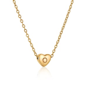 Collier pendentif lettre O pour femme, série simple, 1 pièce h5 