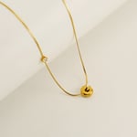 Gold color / 1 Piece Elegant Series Daily Cute Letter G Stainless Steel Gold Color Women's Pendant Necklaces Picture7