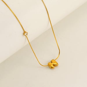 1 pezzo elegante serie quotidiano carino lettera N in acciaio inossidabile color oro collane con ciondolo da donna h5 