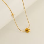 Gold color / 1 Piece Elegant Series Daily Cute Letter S Stainless Steel Gold Color Women's Pendant Necklaces Picture19