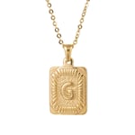 Gold color / 1 Piece Exquisite Series Elegant Letter G Stainless Steel Gold Color Women's Pendant Necklaces Picture7