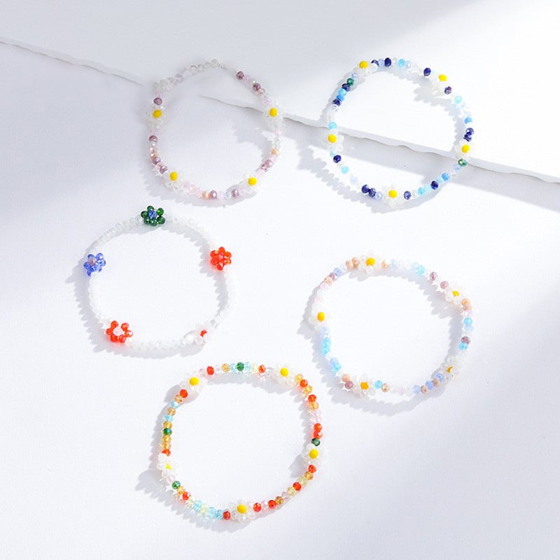 1 Piece Luxurious Series Retro Flower Crystal Women's Beaded Bracelets h5Picture2