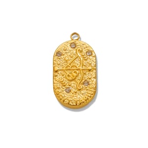 1 pezzo semplice serie retrò Sagittario in acciaio inossidabile color oro pendenti da donna h5 