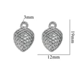 Silver color / 1 Piece Romantic Series Daily Cone Stainless Steel Silver Color Women's Pendants Picture5