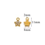 Gold color / 1 Piece Simple Series Exquisite Stainless Steel Gold Color Women's Pendants Picture10