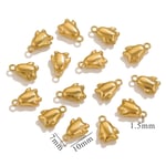 Gold color / 1 Piece Romantic Series Casual Stainless Steel Gold Color Women's Pendants Picture22