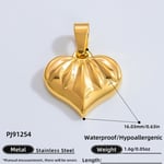 Gold color / 1 Piece Romantic Series Retro Heart Chic Stainless Steel Gold Color DIY Women's Pendants Picture25